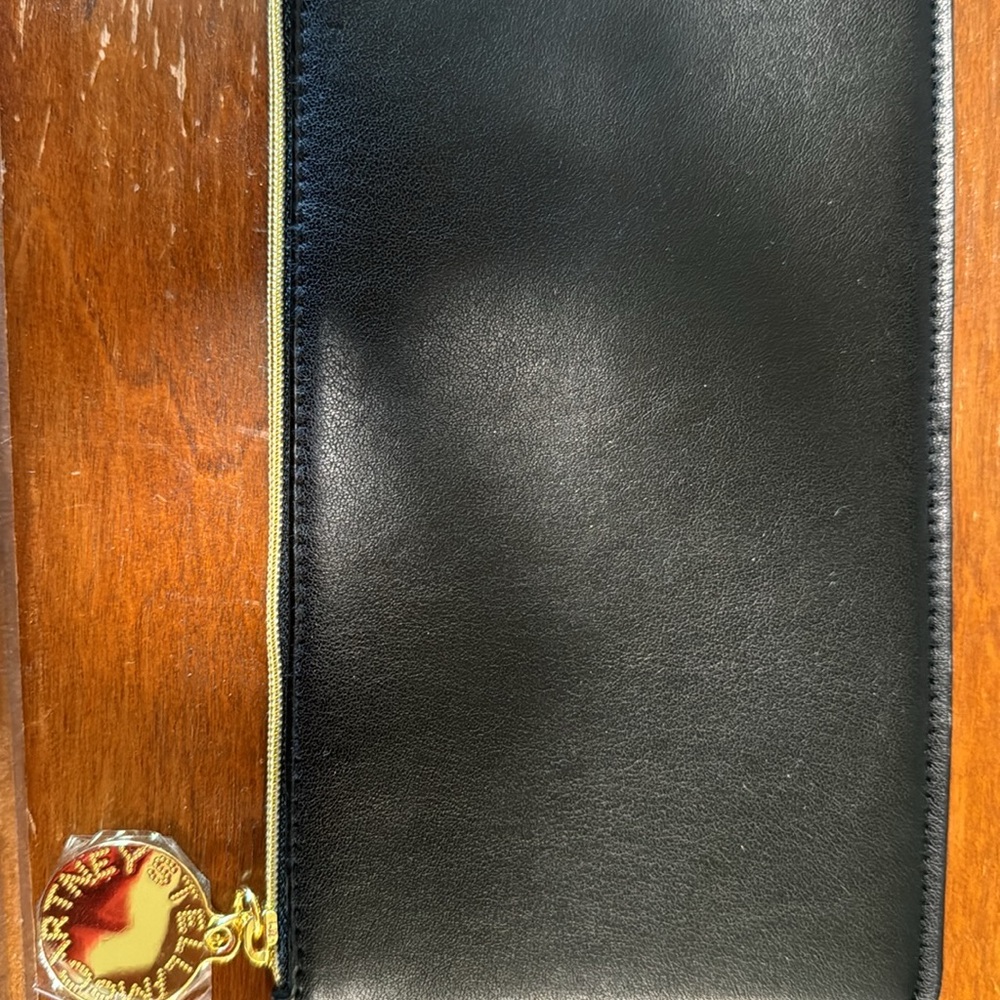 Like New Stella McCartney Black Zip Top Pouch
